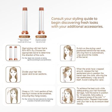 Мультистайлер для волосся 6 в 1: фен, плойка, щітка, дифузор, 1000W (білий/сірий)