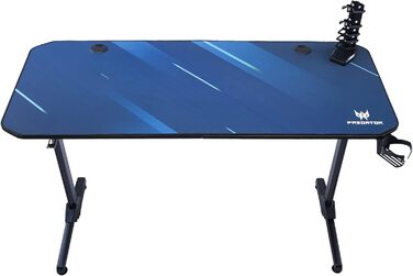 Ігровий стіл Acer Predator 140x60 см з килимком, підставкою для геймпадів, кабель-менеджментом, тримачем для навушників і напоїв