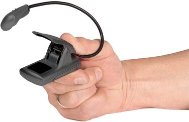 Лампа для читання та нот LED Wedo 2541054 на батарейках, чорна