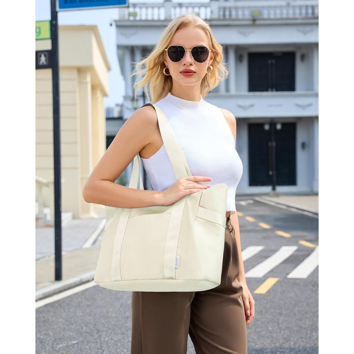 Laptop Bag for Danes, Waterproof Shoulder Bag with 40.6 inch Computer Compartment for Work, School, Travel, Violet (M, Beige N)