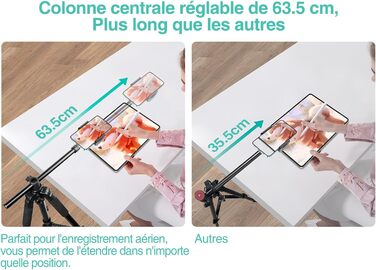 Штатив для смартфона Elitehood з виносним плечем 114 см, гнучкий, 180 см, 360° - для відеозйомки