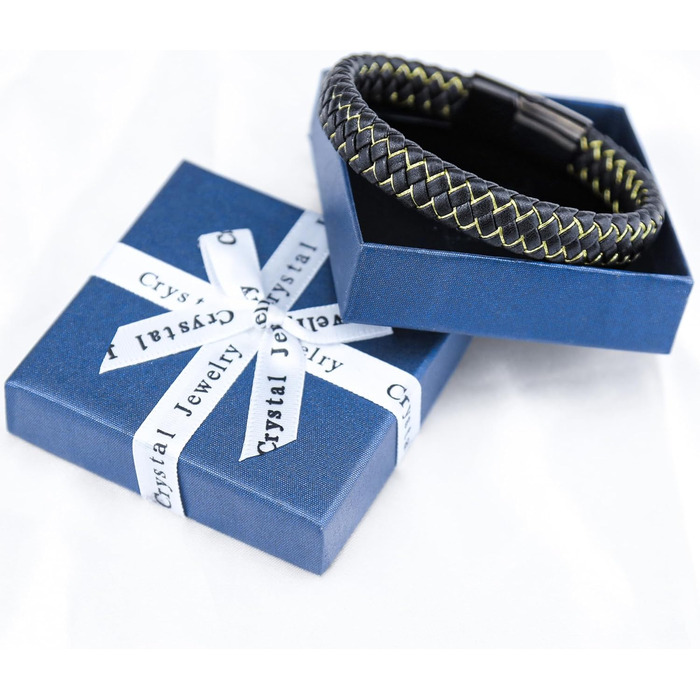 Чоловічий шкіряний браслет Armand, 21 см. Чорний, зелений, червоний, білий. Ідеальний подарунок на День батька. Шкіряні браслети для чоловіків Armand