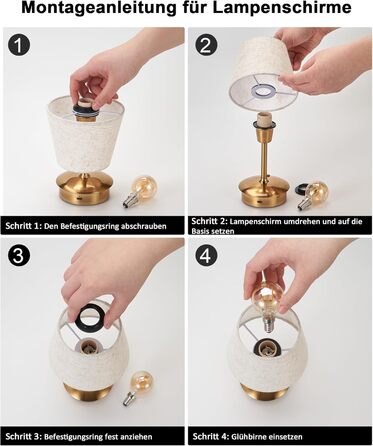 LED-лампа Egobasic настільна бездротова, 5200mAh, торкання, диммування, для дому та вулиці