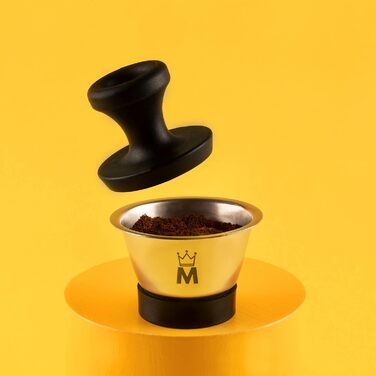 Madam - Refillable and reusable capsule, compatible with Dolce Gusto. Stainless steel and food-grade silicone. 100% Made in Italy. Pack of 2 coffee pads