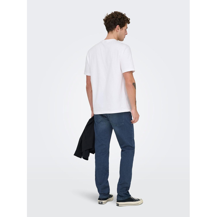 Джинси чоловічі Only Sons Slim Onsloom Dark Blue 32W/32L, синій денім