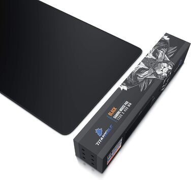 Килимок для миші Titanwolf XXXL 1200x400 мм, ігровий, великий розмір, покращена точність та швидкість, сумісний з Logitech, дизайн Koi (чорний)