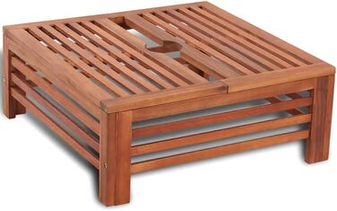 vidaXL Acacia Wood Parasol Stand Umbrella Stand Parasol Stand