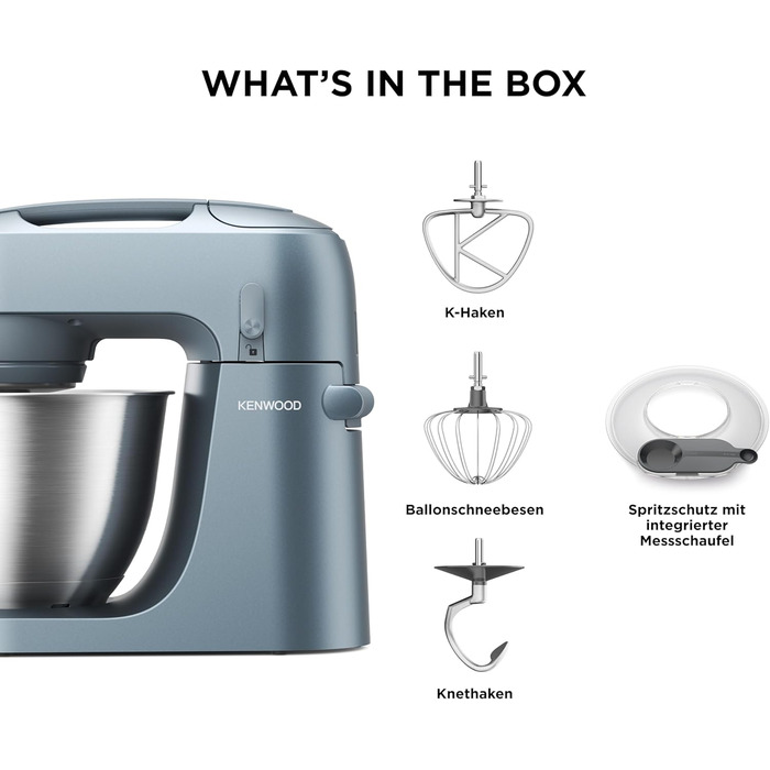 Кухонний комбайн-міксер Kenwood kMix KMX750BK, компактний, синьо-сірий