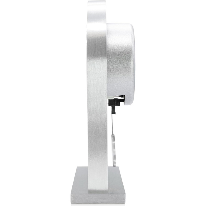 Metal, silver Acctim mantel clock, one size