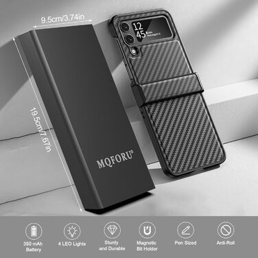 Набір мініатюрної електричної викрутки 72 в 1 з прецизійними бітами, 64 магнітні насадки, 5 режимів крутного моменту, 4 LED-лампи, для ремонту телефонів, годинників, камер