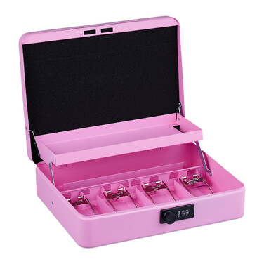 Relaxdays Cash Box Комбінація номерів Євро