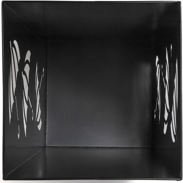 Металева підставка для парасольки Okllen, квадратна, чорна, 16x16x42 см