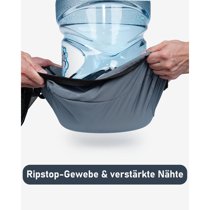 Органайзери для валізи ECOHUB, набір 7 шт. з переробленого PET, для одягу, взуття, рюкзаків (сірий)