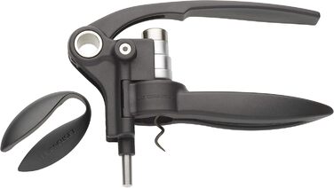 Le Creuset Professional Corkscrew Set with Matching Capsule Cutter, Wine Cork Removal, Black/Silver, Metal, LM250, 49005000000700