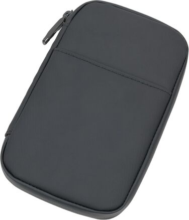 TROIKA Smart Traveller and Cable Organizer Black TECH Traveller – Front Pocket, Zip Pocket, Card Slots – Polyester, Polyurethane, Tarpaulin (Canvas) – Black Original
