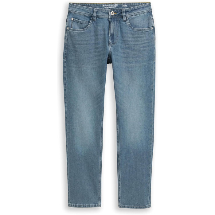 Джинси чоловічі TOM TAILOR TTJOSH Regular Slim з еластаном, синьо-сірі (34W/34L)