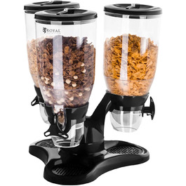 Дозатор для мюслі Royal Catering RCCS-9L/3 – 3 x 3 л, для кав'ярень та ресторанів
