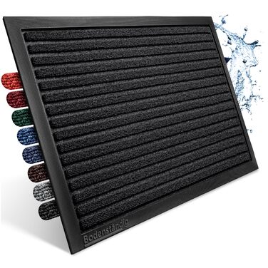 Килимок для дому та вулиці, чорний, 40x60 см, антиковзаючі, довговічні, для входу