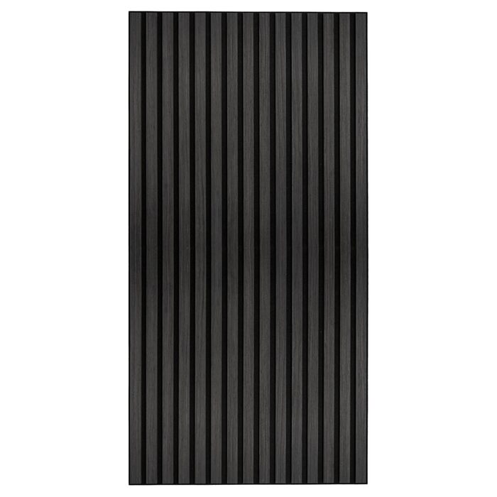 Акустичні настінні панелі HORI в стилі дерева для шумоізоляції та декору стін, 120x60x2,1 см, 3D Black Oak (чорний дуб)