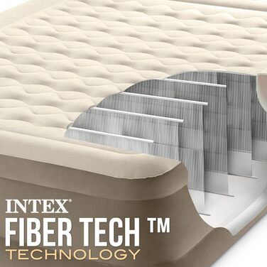 Надувне ліжко Intex Queen Ultra-Plüsch з Fiber-Tech RP, 152x203x46 см (64428ND)