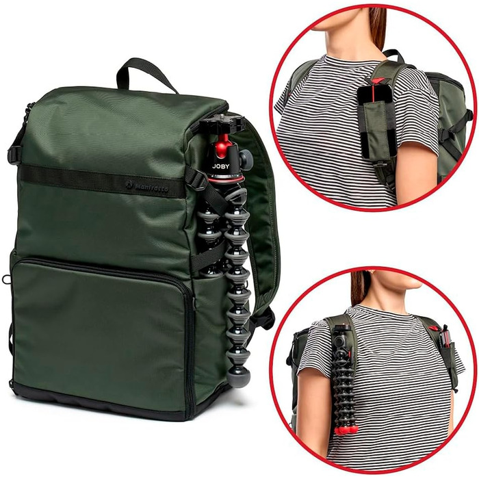 Рюкзак для фототехніки Manfrotto Street Slim Green - для DSLR та Mirrorless, з відділенням для ноутбука