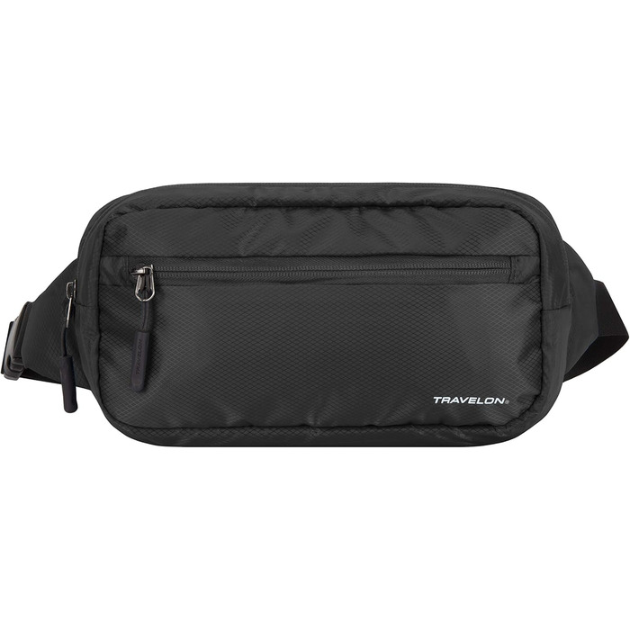 Чорна поясна сумка Travelon Uni-Erwachsene World Travel Essentials, універсальний розмір