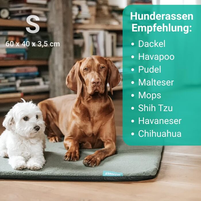 Килимок для собак у дорогу, комплект: килимок, знімний водонепроникний плюшевий чохол та сумка, можна прати в пральній машині, розмір 100x70x3,5 см, вага 1080 г (S, Антрацит Aqua)