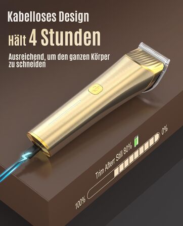 Машина для стрижки коней Oneisall бездротова, потужна, 7000 обертів, для густого та сплутаного волосся, чорна