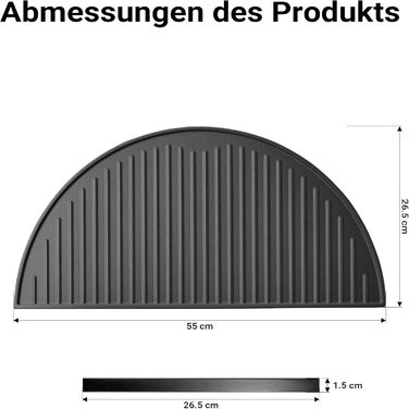 Чавунний гриль-решітка Gusseisen Grillrost, діаметр 45 см, для вугільних та газових грилів