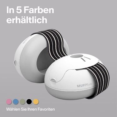 Навушники для захисту слуху Alpine Muffy Baby Klassik - для малюків до 36 місяців, чорний