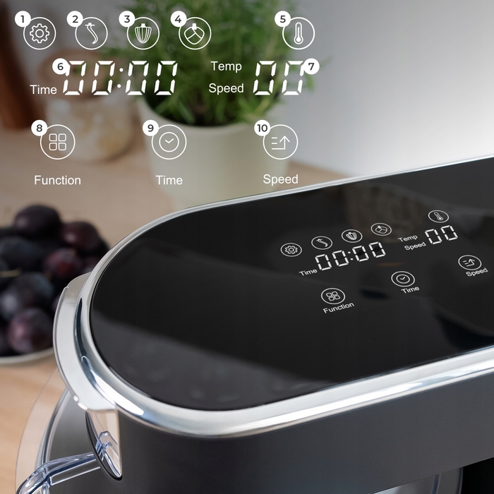 Кухонний комбайн Mozano Kitchen Machine 3200, 2300 Вт, чорний