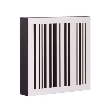 Акустична панель Bluetone Acoustics Slat AbFuser для звукоізоляції та дифузії звуку, абсорбер (50x50x6 см, білий)