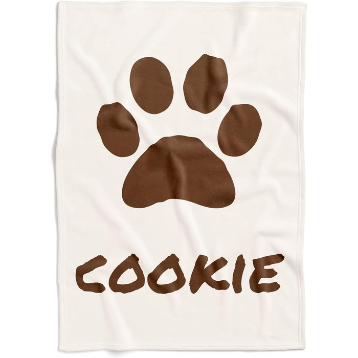 Персоналізований плед для собак з флісу з символами та іменем на вибір | Плед для собак та котів з можливістю персоналізації