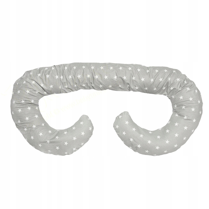 Силіконова подушка для сну BabyUniverse з кульками, сіра, 130x70 см