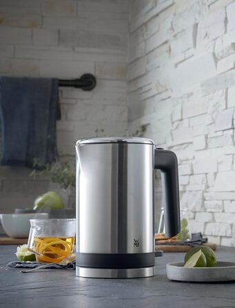 WMF Kitchenminis Kettle 0.8 l, 1800 W, Travel Kettle, Cromargan Matt/Silver Stainless Steel