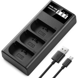 Запасний акумулятор ENEGON LP-E6 (2 шт.) та смарт-зарядний пристрій Dual USB LED для Canon EOS 5D Mark II/III/IV, 5DS, 5DS R, 6D, 7D, 7D Mark II, 60D, 70D, 80D та інші моделі Canon