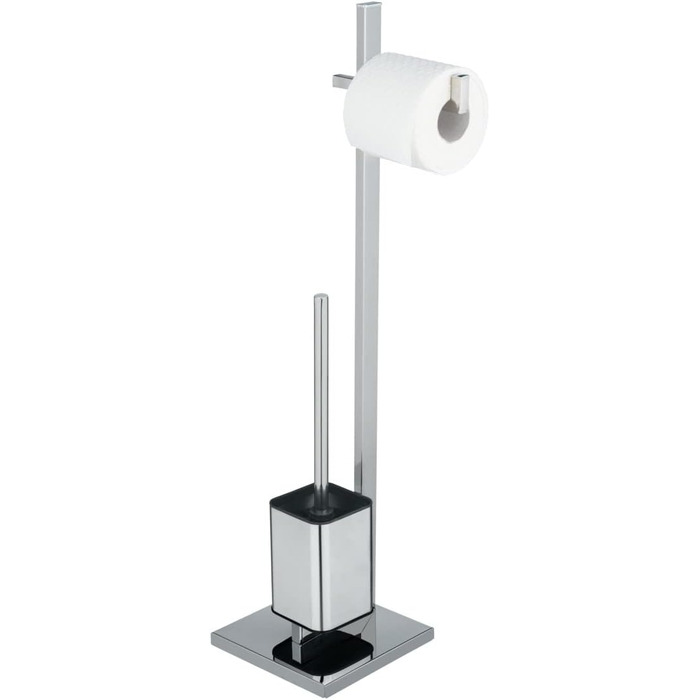 Набір для туалету WENKO Quadro 2 в 1: тримач туалетного паперу та щітка для унітазу