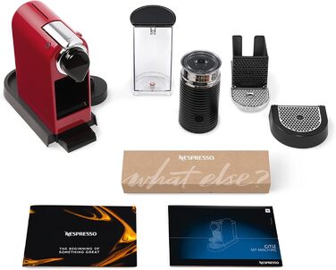 Кавомашина капсульна Nespresso Krups XN7615 Citiz&Milk, 1260 Вт, 1 л, 19 Бар, червона