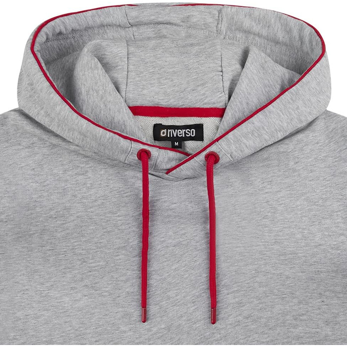 Чоловічий худі riverso RIVEnno Regular Fit з капюшоном, сірий меланж, розмір 3XL