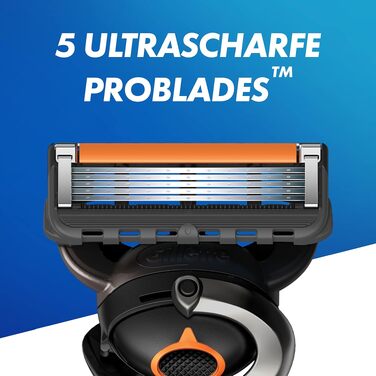 Бритва Gillette ProGlide для чоловіків, сталевий корпус, сіро-чорна, набір 12 шт.