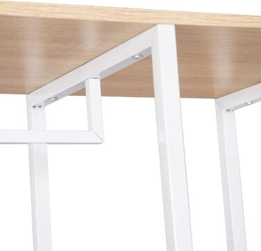 WOLTU Clothes Rack Organizer Coat Rack Laundry Rack Open Wardrobe with 4 Shelves for Bedroom Hallway, Wood and Steel (White + Light Oak)