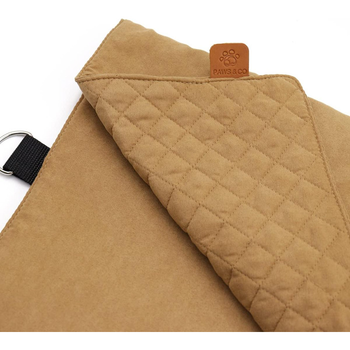 Килимок для собак Paws&Co: портативний, складаний, 75x50 см (L, Коричневий)