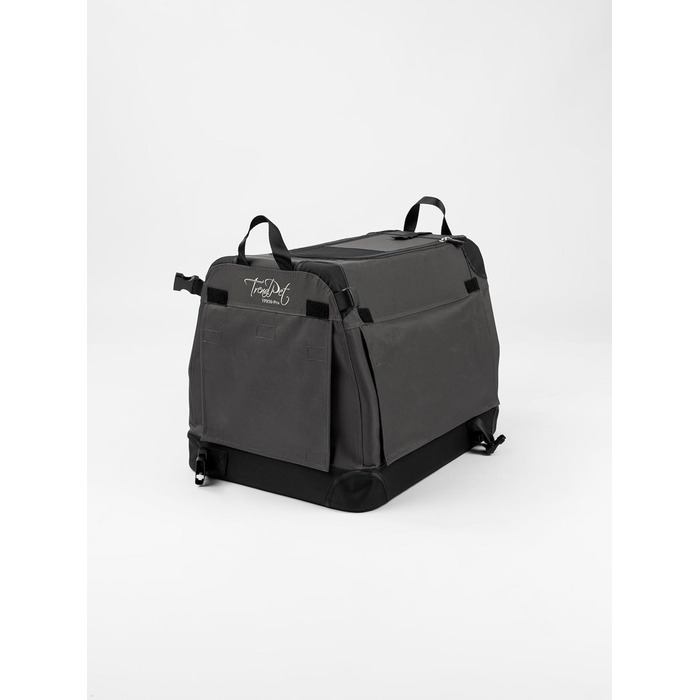 TrendPet TPX-Pro: Легка складана переноска для собак з алюмінієвим каркасом (сіра, 50x35x35 см)