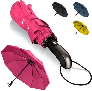 Стійкий до вітру парасолька STYNGARD Trondheim (Pink) - автоматичний, з тефлоновим покриттям, до 140 км/год