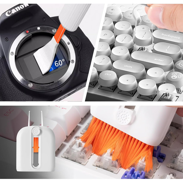 Набір для чищення клавіатури та гаджетів 25 в 1: клавіатура, телефон, камера