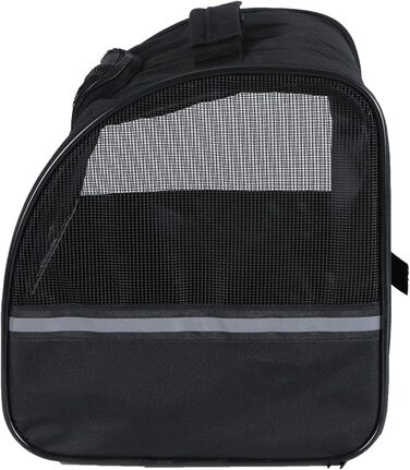 Чорна переносна сумка для собак H4L 38x28x30 см - переноска, транспортна коробка, сумка для собак