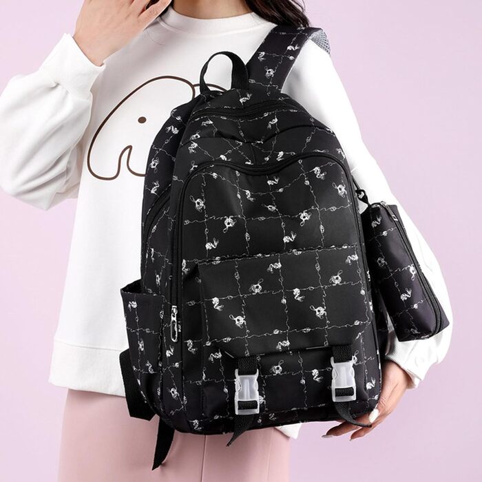 Великий шкільний рюкзак для учнів середньої школи, жіночий рюкзак, чорний рюкзак для полегшення навантаження, синій рюкзак для хлопців