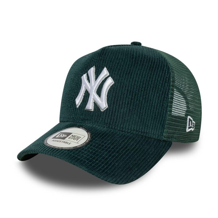 Кепка New Era MLB Trucker Cord з регулюванням, бейсболка Snapback Mesh з логотипом команди New York Yankees