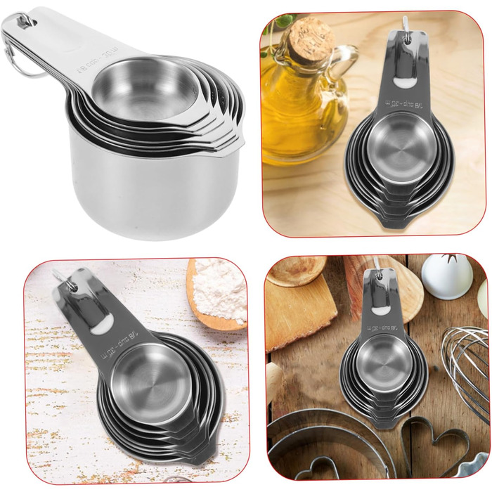 Cieeo Essential Baking Tool Set with 4 Reusable Measuring Cups and a Scale for Accurate Measurements in the Kitchen