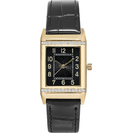 Жіночий годинник з шкіряним ремінцем: кварцовий, водостійкий, модний, креативний дизайн, для жінок та дівчат (T-black Gold)